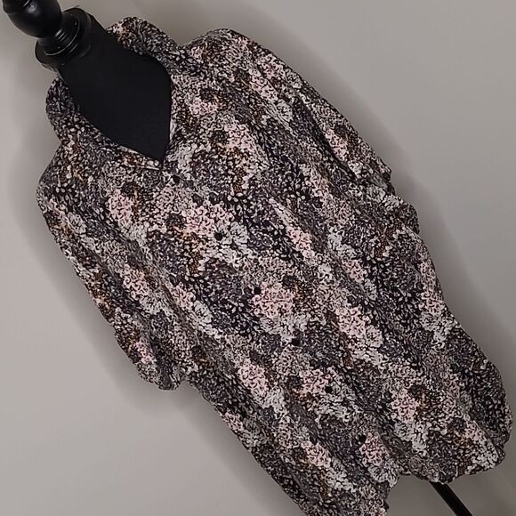 IssacMizrahiLive sz 5X button front collared shirt - Picture 1 of 10